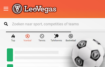 LeoVegas.nl screenshot - voetbalwedden