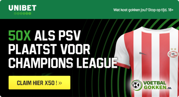 Pak 50x als PSV zich plaatst in Champions League!