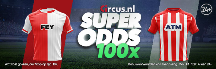 Circus SuperOdds 100x bij Feyenoord winst