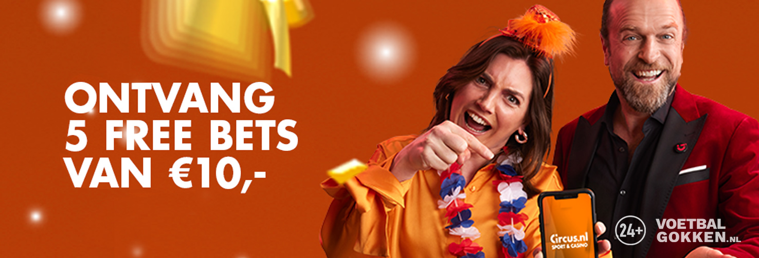 Circus: 5x Free Bet EK promotie