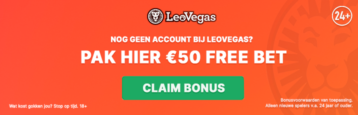 LeoVegas €50 Free Bet!