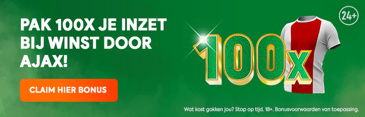 Toto Boost: 100X bij winst Ajax!