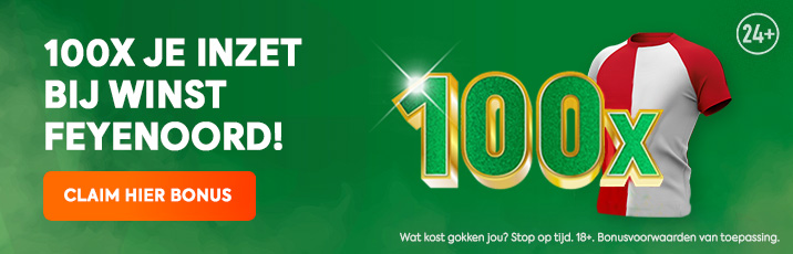 Toto Boost: 100x je inzet bij winst Feyenoord
